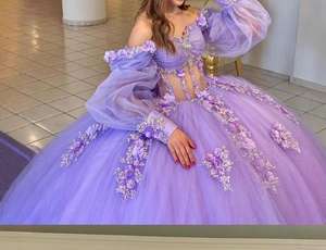 2025 Váy dạ hội màu xanh bạc hà Quinceanera Váy thời trang mới lệch vai Ngọt ngào công chúa Đầm dự tiệc tùy chỉnh - Product Image 2