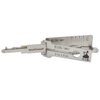 Kit de crochetage Lishi 2 en 1 B106 GM37 pour clés de voiture, outils de serrurier