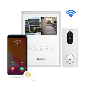Lermom Thương Hiệu 4.3 Inch Video <span class=keywords><strong>Intercom</strong></span> Kit Không Dây Video Cửa Điện Thoại Cửa Chuông Nhẫn Với Máy Ảnh Set Hỗ Trợ Tự Làm - Product Image 1