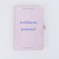 Carnet de notes compact et à couverture rigide rose personnalisé pour femmes, élégant cahier à usage quotidien avec marque-page et couverture en papier durable