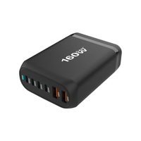 Produk penjualan terbaik 2025 160W PD GAN stasiun pengisi daya untuk Macbook Pro iPad ponsel pintar untuk Multi guna