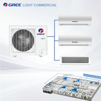 Compresseur-pompe pour système VRF mini 8kW/10kW/12kW/14kW, Inverter DC complet, R32, Dégivrage intelligent, Contrôle centralisé