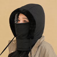 Balaclava d'hiver personnalisée en polaire, protection des oreilles, masque facial, cache-cou unisexe