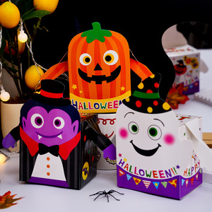 Arm Halloween biscotti fai da te scatola di caramelle zucca fantasma vampiro tratta scatola di carta confezione di sacchetti di caramelle - Product Image 1