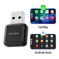 Adaptador Inalámbrico 2 en 1 Carplay Android Auto USB Dongle con Salida de Audio Bluetooth HiFi para Automóvil Venta al por Mayor de Fábrica OEM