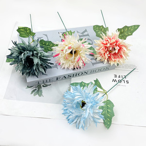 <b>Artificial</b> Single Stem Gerbera <b>Flowers</b> Silk Daisy 22 In Wedding Outdoor Photography Props Home Decorations - Product Image 1