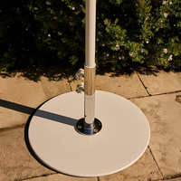 JH-Mech Parasols et bases galvanisés de 32kg pour l'extérieur, réglables universels, antirouille et résistants pour la plage