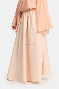 Willson Reiner Baumwollrock Täglicher Casual MAXI-ROCK mit Passenden Taschen Baumwollrock mit Besticktem Logo Neuerscheinung Muslimische <span class=keywords><strong>Outfits</strong></span> - Product Image 3