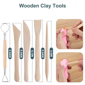 25 Pcs Pottery Tools Polymer Clay Ceramic Sculpting Carving Kits Pottery Air Dry Clay Tool Set For Adults Kids