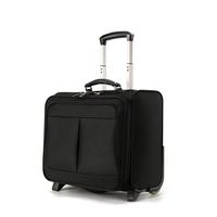 Valise de voyage légère pour homme, 16 pouces, en tissu Oxford, à roulettes, petite, pour le transport de costumes