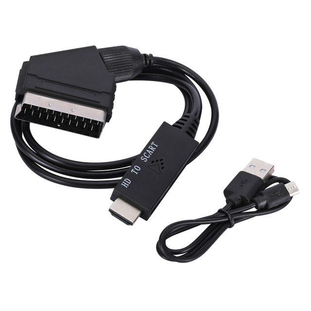 Hot Selling ABS Housing 1m 1080P HDMI HD to Scart Cable Male to Male Audio Video Cable