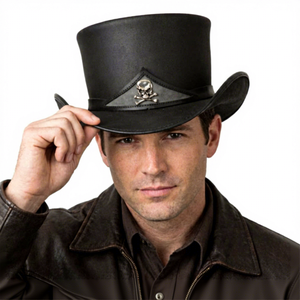 Sombrero de Vaquero Unisex de Cuero Genuino BS International, para Adultos, Playa, Viajes, Casual, Personalizable, en Tendencia - Product Image 1