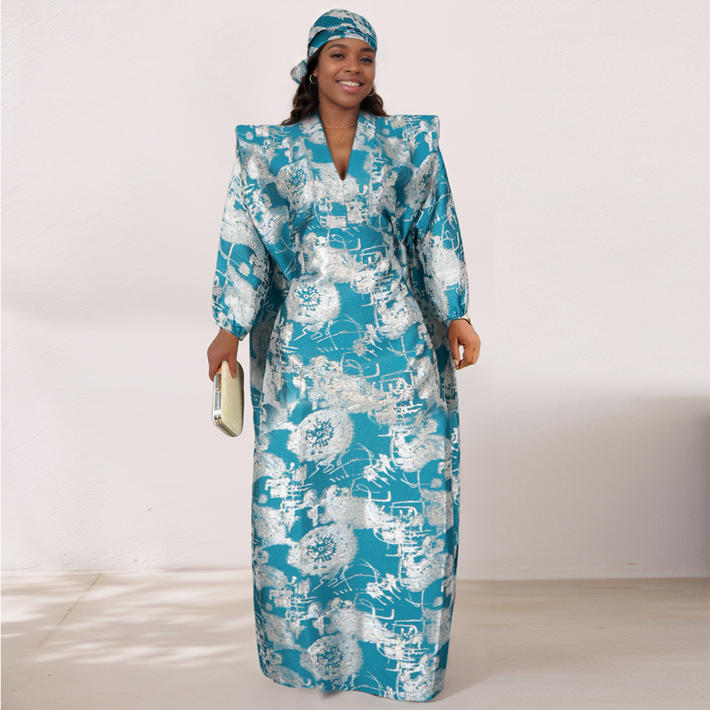 chinese dress ladies GINA Mikado Silk Rich Aunty Bubu dress with Front Patch main image 0