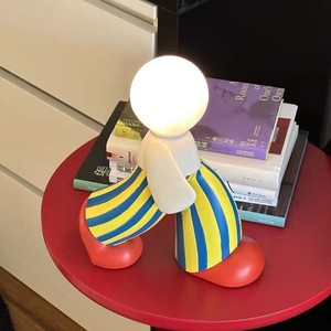 Modern Table Lamp Resin LED <b>Night</b> <b>Light</b> Eye Caring Desk Ornament Living Room Decorative Item - Product Image 2