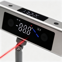 Niveau laser et inclinomètre 0.2 °   Inclinomètre numérique de précision avec adsorption magnétique, fonction de référence, pour la construction et le travail du bois