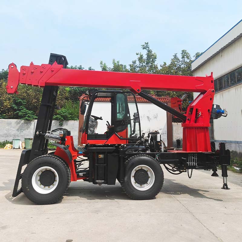 Telescopic Boom Hydraulic Crane Forklift Attached