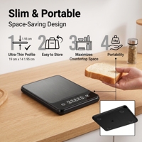 Balance électronique légère à piles pour usage domestique, gadget de mesure pour la cuisine