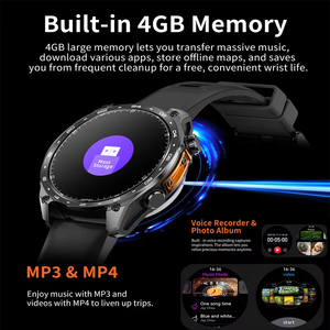 Nouvelle montre connectée avec lampe torche LED, téléchargement d'applications, points d'accès Internet, prise en charge des réponses via <span class=keywords><strong>WhatsApp</strong></span>, mémoire 4 Go. - Product Image 5