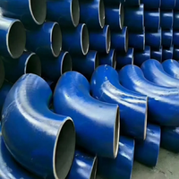 Coude en aluminium ASTM 7A04, DN150 SCH20, 60 degrés, raccord de tuyauterie avec surface peinte pour les pipelines industriels côtiers américains