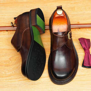 Zapatos de Vestir de Cuero Negro para Hombre de Alta Gama, Personalizables, Casuales, para Ocasiones Elegantes de Otoño, con Función de Aumento de Altura - Product Image 3