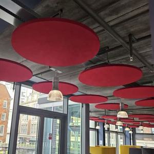 Fourniture directe d'usine panneau insonorisant plafond insonorisé déflecteur <span class=keywords><strong>de</strong></span> <span class=keywords><strong>laine</strong></span> <span class=keywords><strong>de</strong></span> <span class=keywords><strong>verre</strong></span> plafond suspendu gratuit - Product Image 1