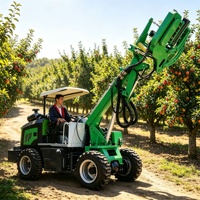 Tuin- en landbouwrupsbandenmachine, zelfrijdende fruitplukker, hoog rendement fruit schudder, kastanje- en dadelplokker