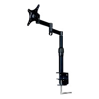 Support d'écran articulé réglable en hauteur DMP LCD502S pour ordinateur, bras de table simple en aluminium, compatible avec les écrans de 13 à 32 pouces