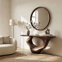 Console d'entrée moderne en bois au design élégant pour l'entrée, le salon ou le couloir