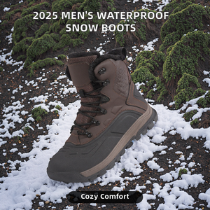 Botas de Nieve Cálidas Estilo Senderismo Unisex de Alta Calidad, Impermeables, de Algodón Térmico, hasta la Rodilla, para Invierno 2026, Tallas Grandes - Product Image 2