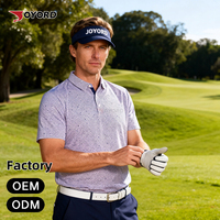 Kaos Polo Golf Pria Custom Sablon Sublimasi 4-Way Stretch Cepat Kering Bahan Polyester Spandex Bernapas Pabrik OEM ODM
