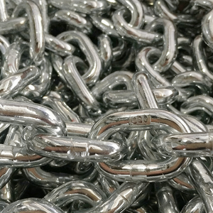 Chaîne de sécurité Maxplus en acier au carbone galvanisé au zinc G43/G30 à maillons courts soudés, chaîne de sécurité blanche - Product Image 2