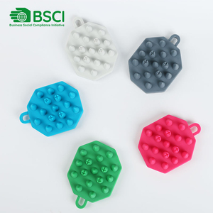 Wholesale Silicone Exfoliating Body Scrubber Portable Shampoo <b>Brush</b> Bath <b>Brush</b> for Hair Washing & Body Massage Face Care - Product Image 1