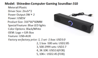 OEM/ODM 2026 sıcak ev sineması ses sistemi 4D Surround soundbar'da mavi işık bilgisayar hoparlör TV Subwoofer Stereo müzik kutusu için
