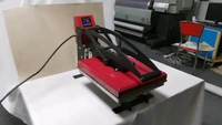 Presse à Chaud Manuelle Haute Pression à Station Unique, Imprimante à Plat pour Tissus, Machine d'Impression pour T-shirts et Vêtements, 55 Fournie, 1 Ensemble PY