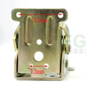 Charnières métalliques pliantes modernes à 90 degrés en acier zingué pour pieds de meubles de salon, chambre, salle à manger, salle de sport, cuisine - Product Image 5