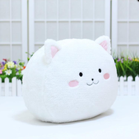 Oreiller en peluche chat coupé, adorable et moelleux, jouet en peluche chat gras kawaii pour OEM