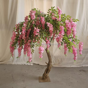 NUEVO y Popular Árbol Artificial Colgante de Glicinia Rosa de 1.2 m de Altura para Centro de Mesa de Boda - Product Image 1
