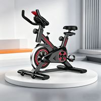 Bicicleta estática vertical transfronteriza para ejercicio en casa, equipo de ejercicio interior con marco de aleación de aluminio, resistencia con perilla, multifuncional