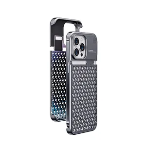 金属防打滑手机套香味铝合金时尚防震手机套适用于iPhone 13 14 15 Plus Pro Max