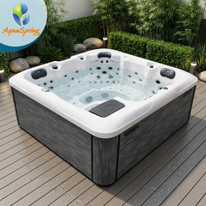 Factory Price 82 Jets Luxury Outdoor Spa Hot Tub Jacuzzier Whirlpool Massage Spa Bathtub with Balboa System and Acrylic <strong>Shell</strong> - Product Image 1