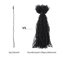 All'ingrosso Dreadlocks interlocchi capelli umani Micro locchi riforniti sorella Locs extension 0.2cm