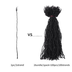 Wholesale Dreadlocks Interlocs Human Hair <strong>Micro</strong> Loccs Stocked Sister Locs <strong>Extensions</strong> 0.2cm - Product Image 3
