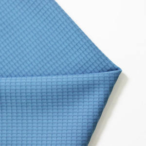 Spot frio casual esportes fitness t-shirt de alta resistência <span class=keywords><strong>nylon</strong></span> spandex jacquard quadriculado tecido - Product Image 3