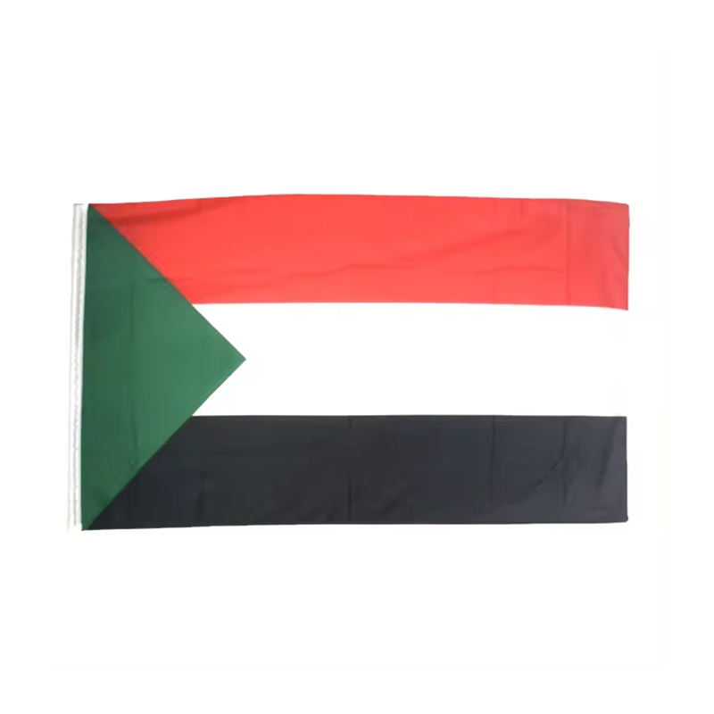 AZ FLAG Pacco 10 Bandiere Sudan 45x30cm Con Asta Di Legno - Foto 7