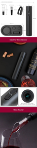 Y2 Cheap Price Gift Box 5in1 Set Red Wine champagne Pourer <b>Cork</b> Stopper Corkscrews Battery Electric <b>Bottle</b> Openers with Base - Product Image 3