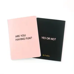 New Product Pink Black Glue Binding Blank Inner Pages Custom Notebooks Diary Business Planners Journals Record Books