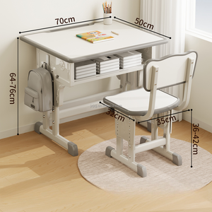 Ensemble table et chaises d'étude moderne pour un seul étudiant pour collège, université, autre mobilier scolaire, bureau et chaise