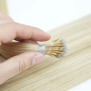 Vente en gros d'extensions de cheveux humains Nano Ring, extensions de cheveux Nano Tip, cheveux russes, extensions de cheveux Nano, sans nœuds, sans perte - Product Image 4