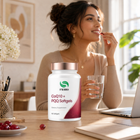 Gélules de CoQ10 et PQQ naturels, antioxydant d'origine végétale, nutriment cellulaire, entretien quotidien du cœur et de l'énergie, complément végétalien pour adultes