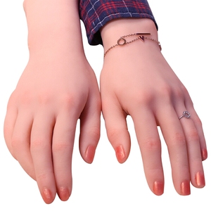 Qianshou Adult TPE Sex Toy Inverted <b>Hand</b> <b>Mold</b> Display Model Bendable Skeleton Finger Airplane Cup Design Masturbators Yellowish - Product Image 1